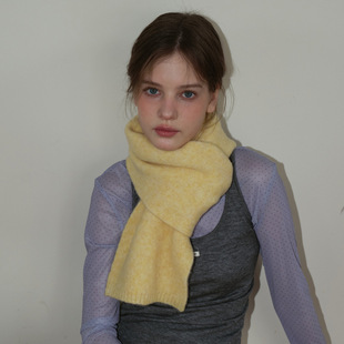 春山纺织｜2025AW秋冬季 纯色围巾糖果系列少女氛围感柔软简约围脖