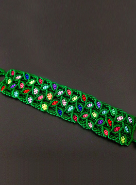 红绳手绳diy手链宽版星叶材料包