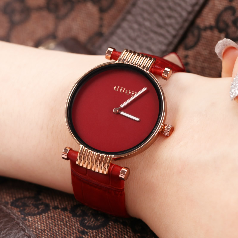 古欧正品新款超薄潮流女士手表