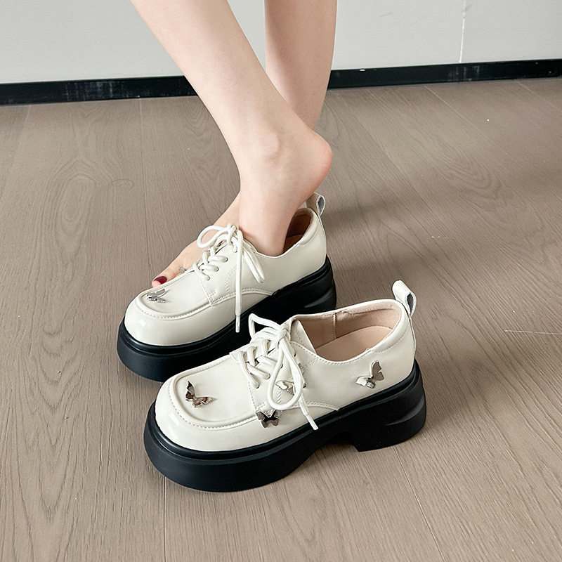 乐福鞋女2026春季新款蝴蝶结休闲女鞋41-43大码百搭英伦风小皮鞋,女鞋,乐福鞋（豆豆鞋）,淘宝优惠券,粉丝福利购,淘宝优惠卷