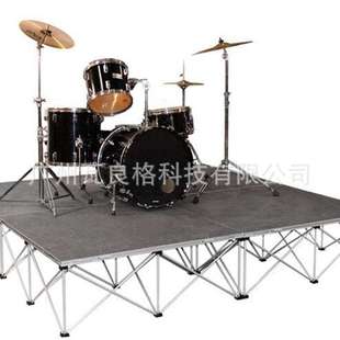 厂家供应演出简易舞台riser stage支架可收缩防滑建筑面拉网舞台