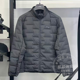 李宁男子羽绒服2025冬季 防泼水立体裁剪鸭绒短羽绒服AYMV219 新款