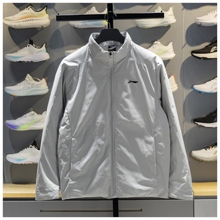 李宁男子短款羽绒服2025冬季新款健身系列85%鸭绒保暖外套AYMV597