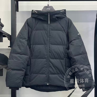 李宁女子羽绒服2025冬季新款健身保暖防泼水鸭绒短羽绒服AYMV198