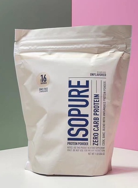 现货生酮零碳无糖无麸质蛋白质粉Isopure Protein Powder原味454g