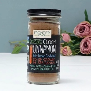美国Frontier Natural Products 无糖 锡兰肉桂粉冲饮烘焙50g