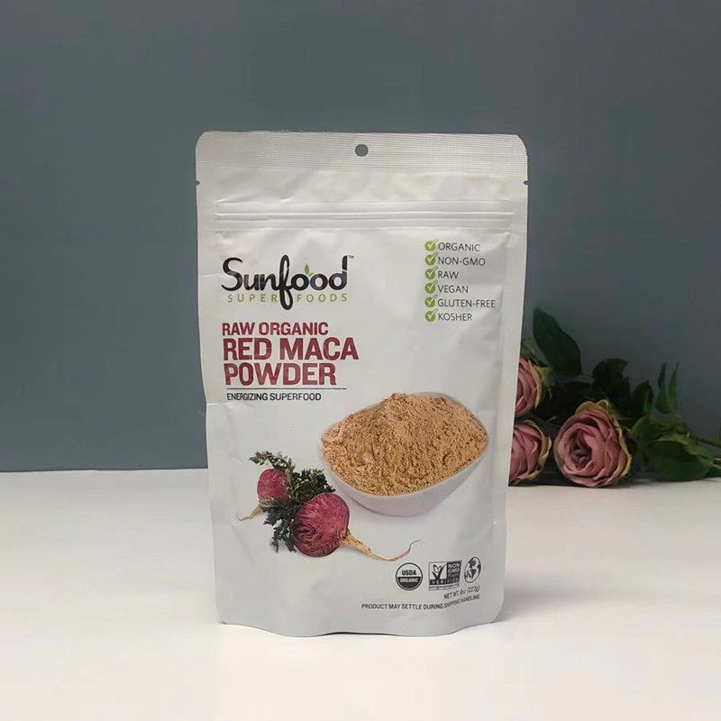 现货sunfood red maca powder 秘鲁有机红玛卡粉无添加无麸质227g
