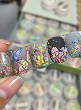 外贸热销立体浮雕花卉穿戴式蝴蝶