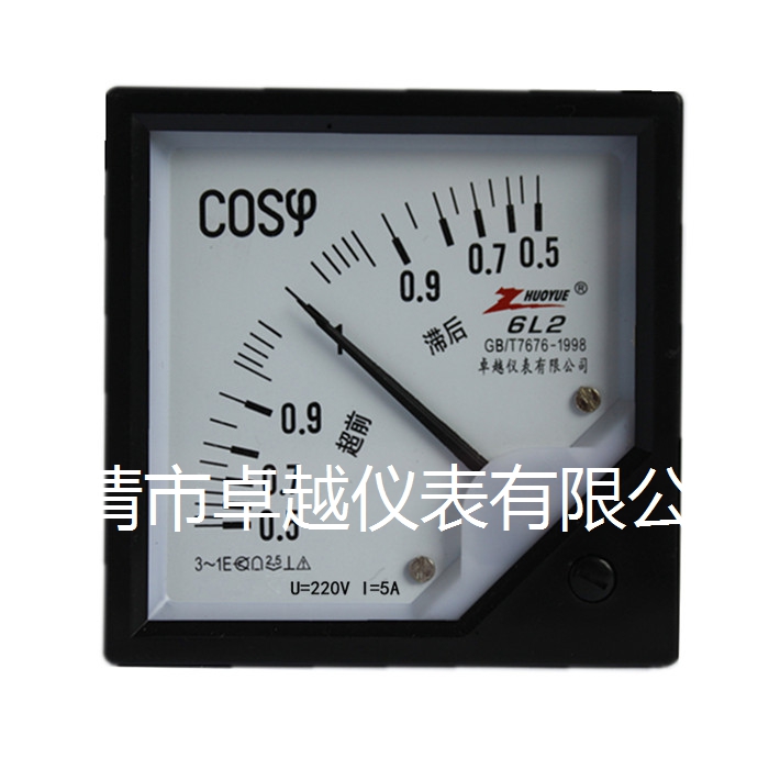 单相功率因数表 6L2-COSφ 220V.5A