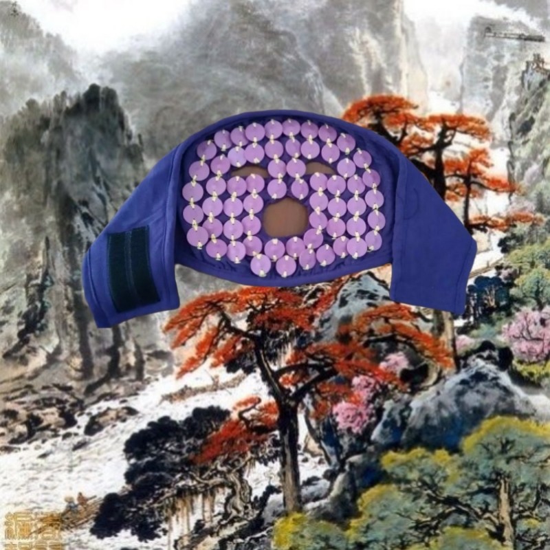 阿露米纳红石面罩疏通经络调节气血安神助眠淡化斑痘皱爽精神保健