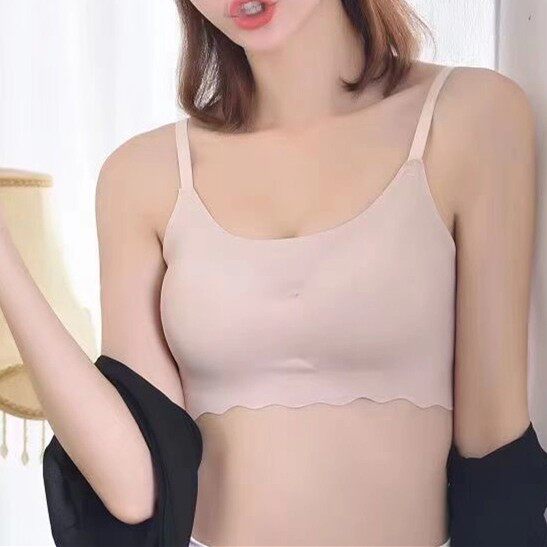 背心式无钢圈冰丝无痕高弹文胸