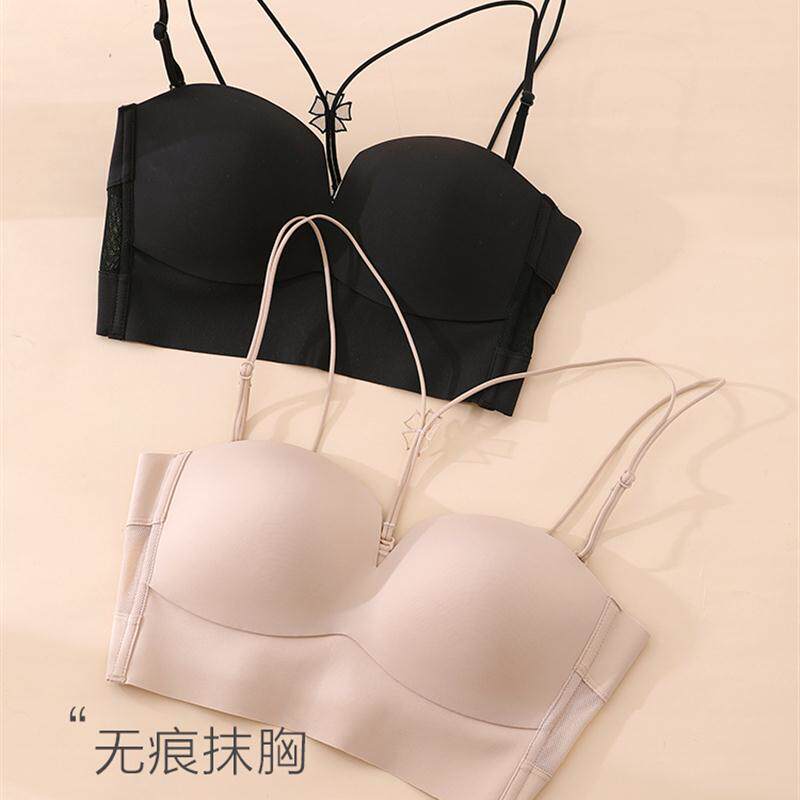 无钢圈光面半杯无痕美背文胸