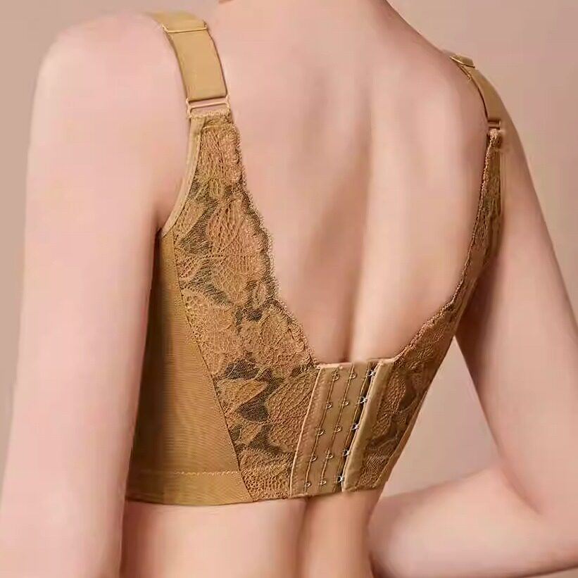 薄款无钢圈防走光内衣收副乳