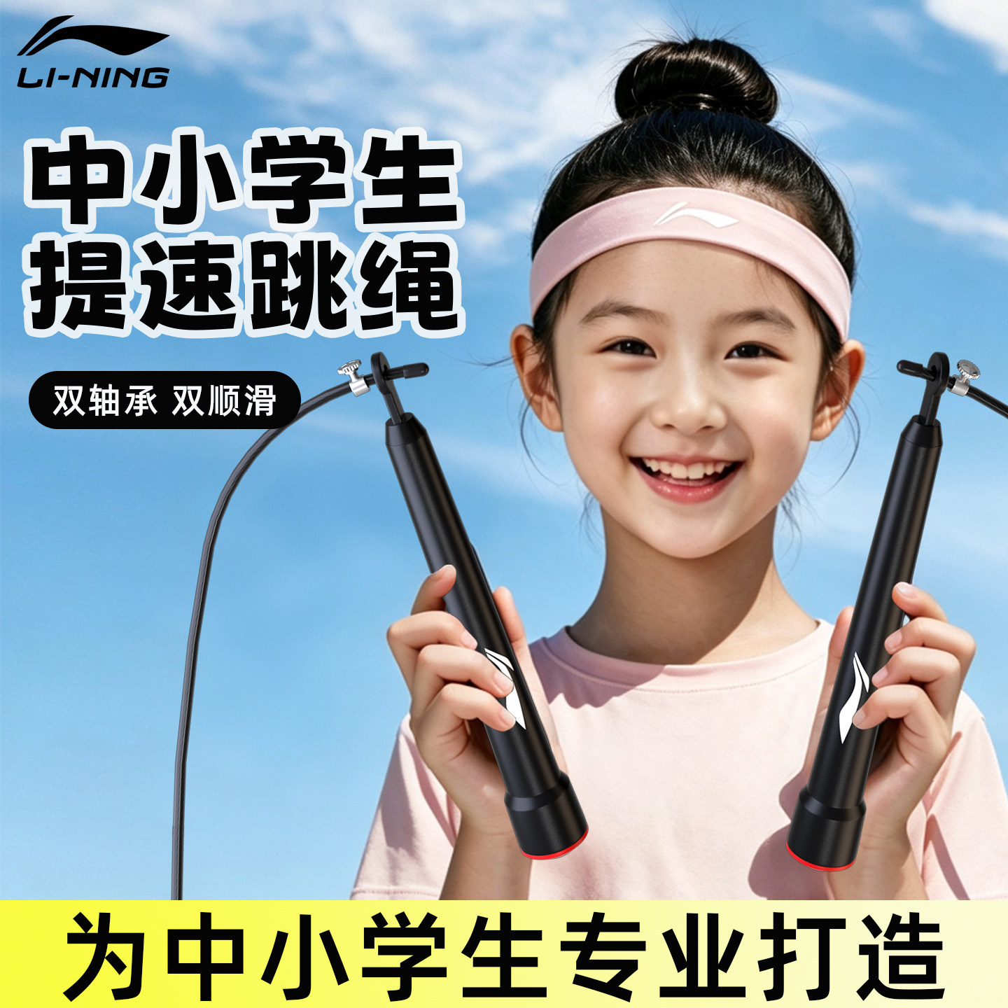 李宁竞速跳绳儿童小学专用中考