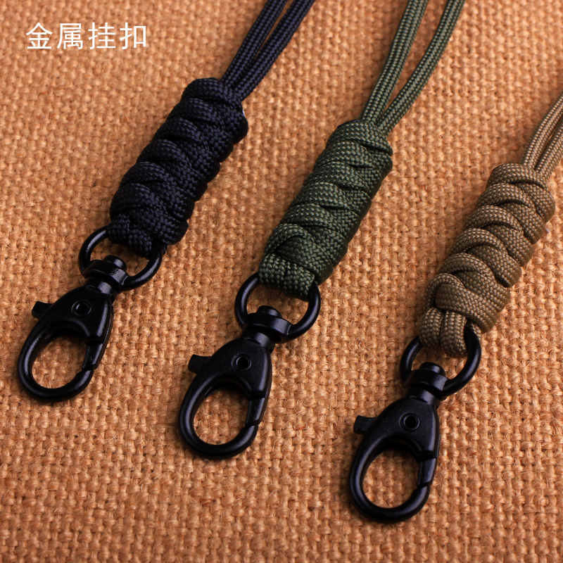 证件带手工伞绳编织挂脖长绳