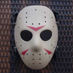 杰森面具cos杀人狂魔鬼cs野战防护装备 万圣节男女恐怖道具影视