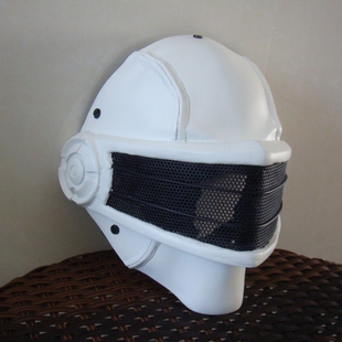 N款 灰狐面具cos白兵头盔 小丑M06钢铁死神侠CS防护面罩 影视道具