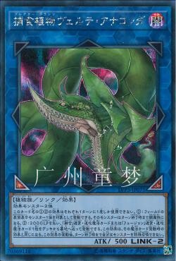 广州童梦正版日文英文游戏王LVP3捕食植物 青锁龙森蚺UR/SER
