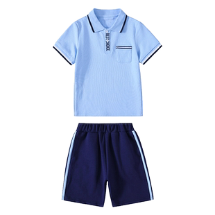 小学生班服夏季运动会校服儿童学院风园服幼儿园三件套纯棉套装