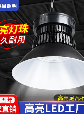 led工矿灯工厂车间照明灯厂房仓库专用灯超亮球场球馆大面积吊灯
