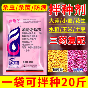 苯醚咯噻虫嗪小麦大蒜水稻花生专用拌种剂种衣剂拌种药包衣剂农药