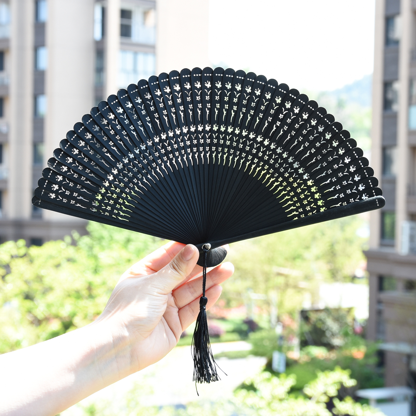 迷你全竹折扇中国风手持古典扇子