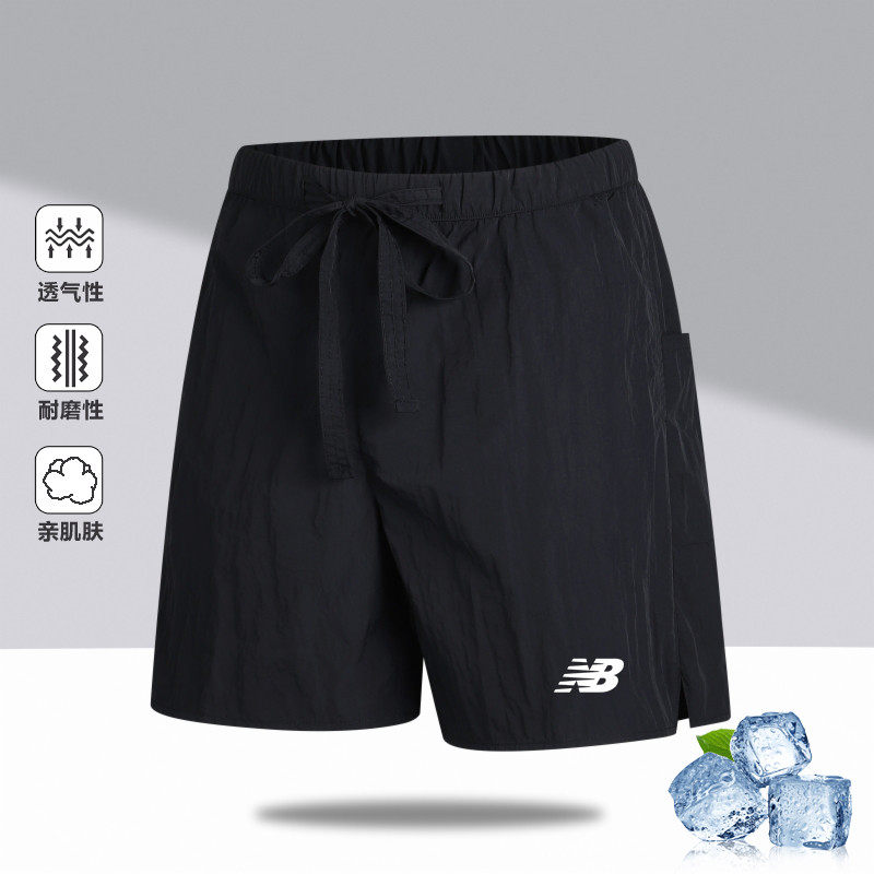 品牌运动短裤男女款夏季冰丝速干薄款透气户外跑步休闲沙滩五分裤
