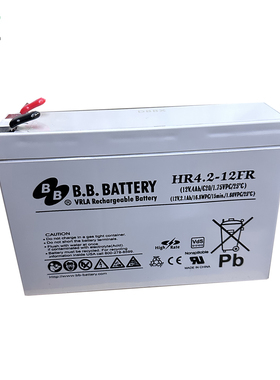B.B.BATTERY美美电池HR4.2-1212V4AH精密仪器应急照明玩具车电池