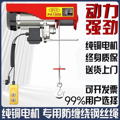沪力士微型电动葫芦220V小型吊机