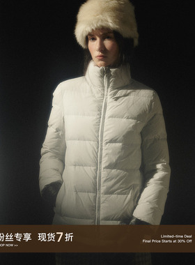 CycleDocument【95白鸭绒】可拆卸毛领/冬季短款修身立领羽绒服女