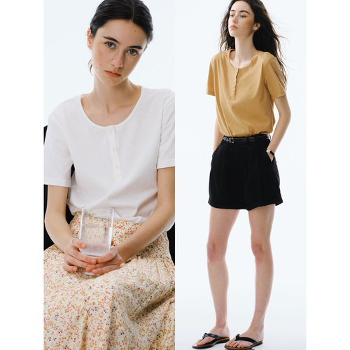 CycleDocument亨利领短袖T恤