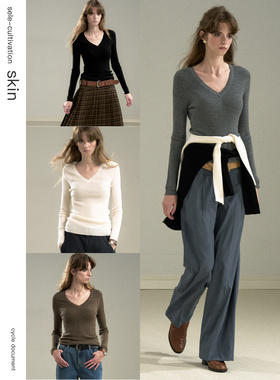 Cycle Document 无缝一体&100%美利奴羊毛修身弹力内搭针织打底衫