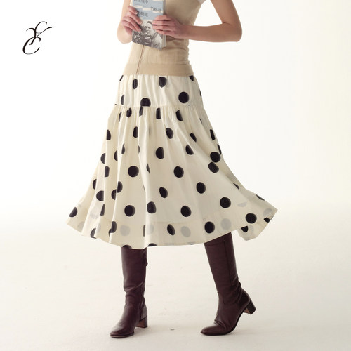 CycleDocument波点印花半身裙