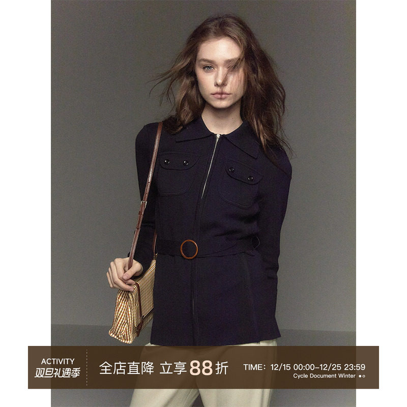 CycleDocument修身收腰拉链外套
