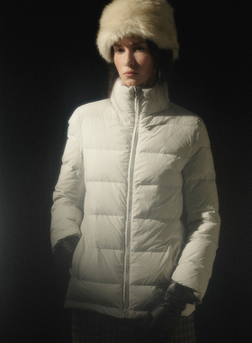 CycleDocument【95白鸭绒】可拆卸毛领/冬季短款修身立领羽绒服女