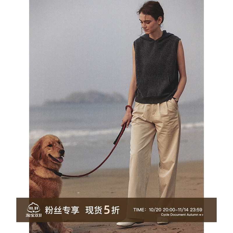 CycleDocument连帽针织马甲