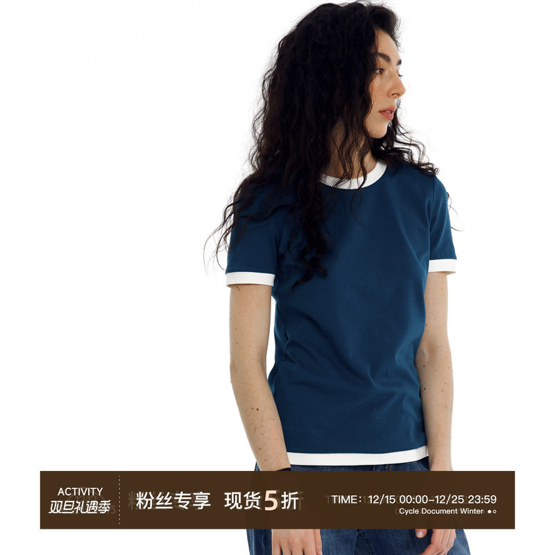 CycleDocument撞色T恤