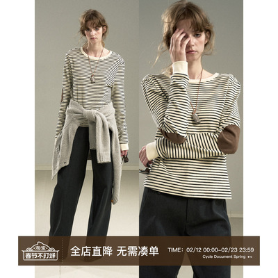 CycleDocument合身补丁打底衫