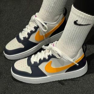 耐克NIKE正品休闲鞋女鞋运动鞋COURT百搭防滑低帮板鞋HJ3482-071