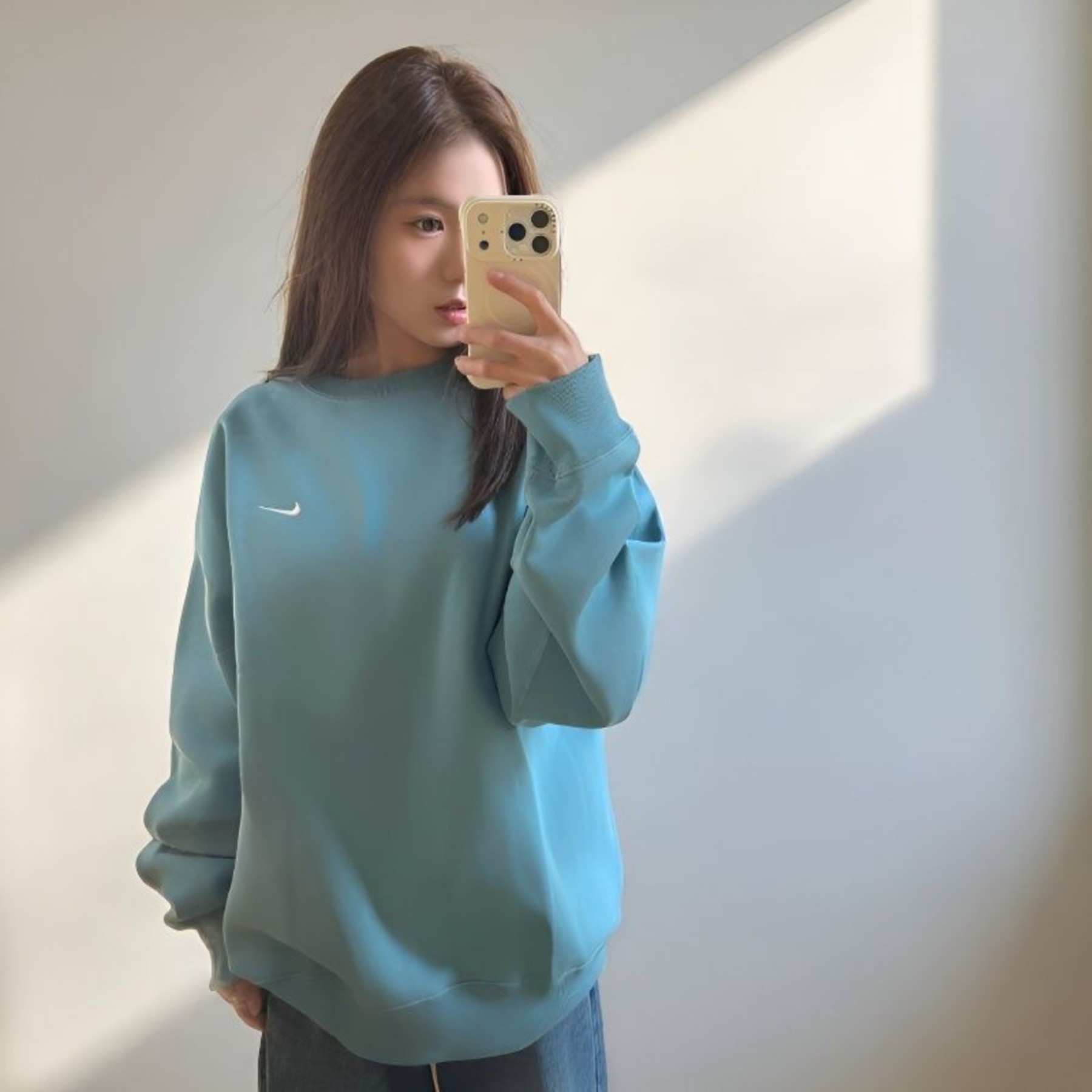 耐克Nike男女时尚百搭舒适宽松休闲运动圆领长袖卫衣DX1361-464