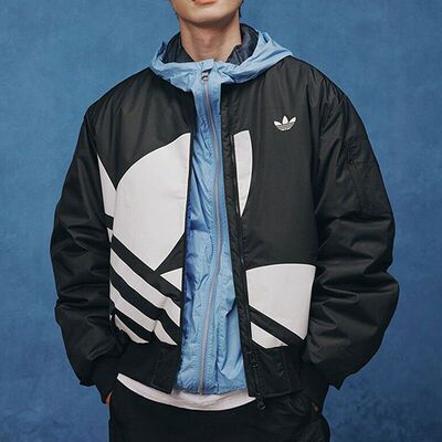 阿迪达斯三叶草保暖棒球服外套