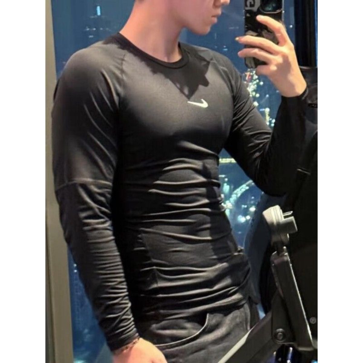 耐克NIKE正品紧身衣男士PRO运动服速干透气健身衣打底长袖T恤
