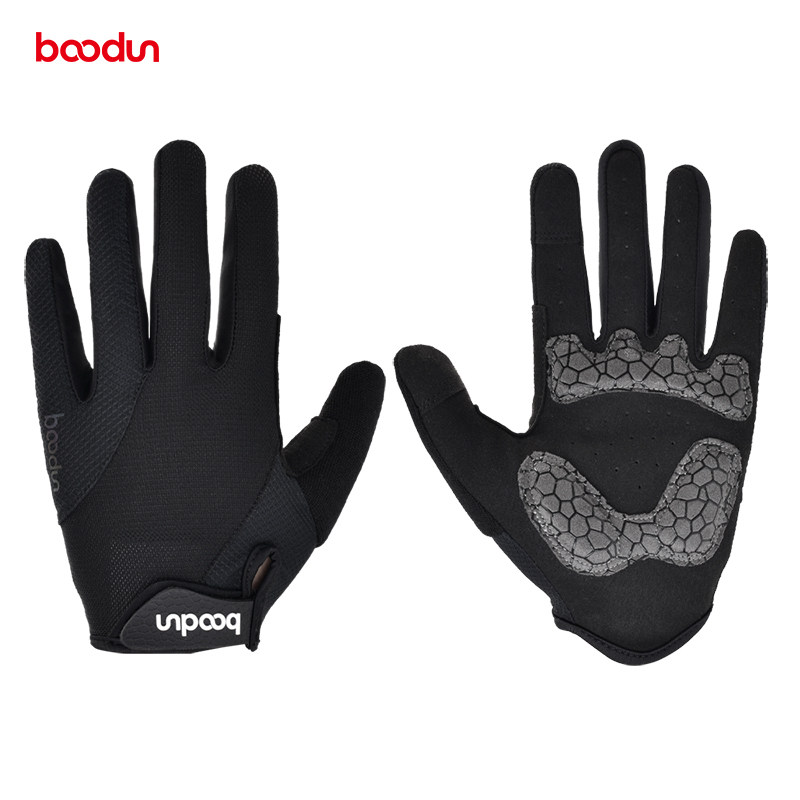 boodun骑行手套自行车全指男公路山地车秋冬季防滑减震女单车手套
