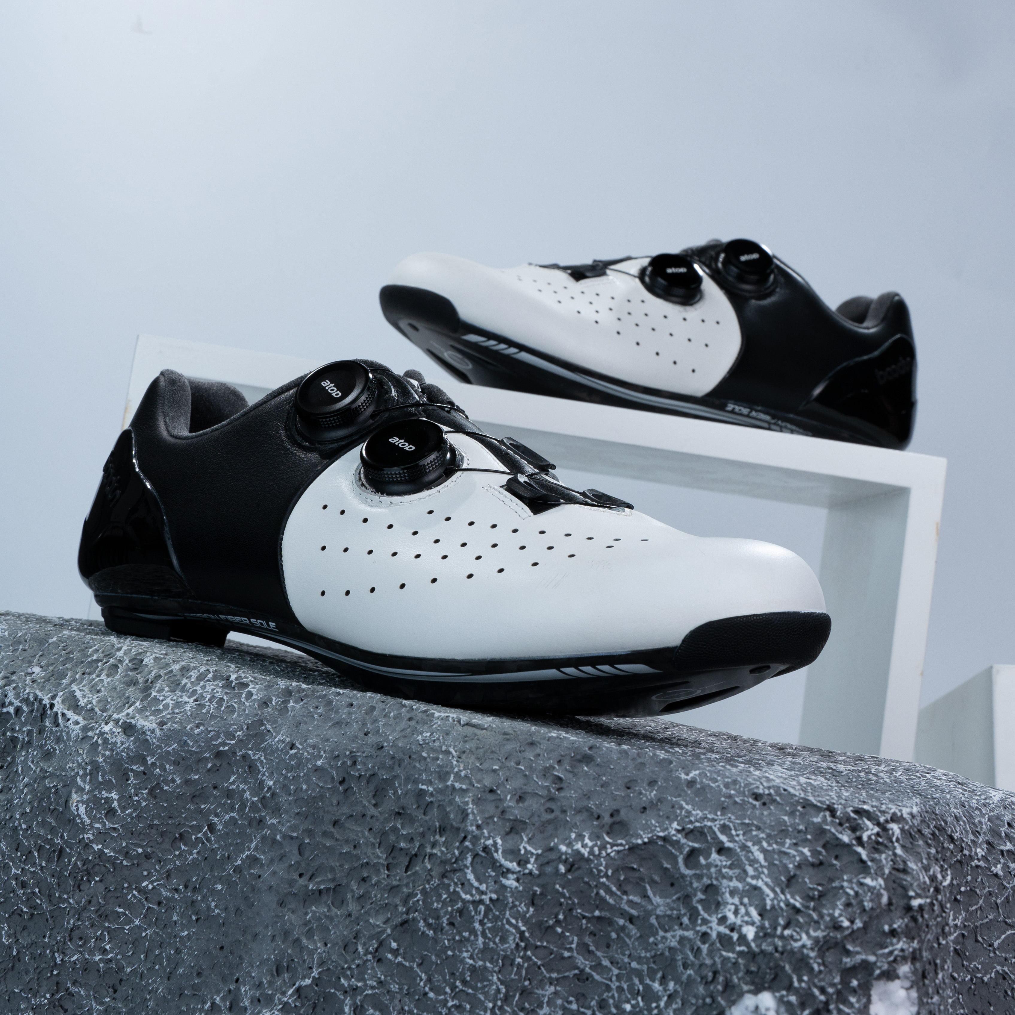 boodun碳纤维公路锁鞋乐游双旋钮十二级碳底自行车锁鞋单车锁鞋