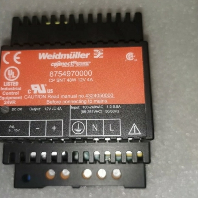 CP SNT 48W 12V 4A 正品魏德米勒直流电源 稳压电源 8754970000