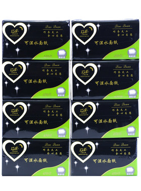 巧全可湿水面巾纸5层450张90抽8