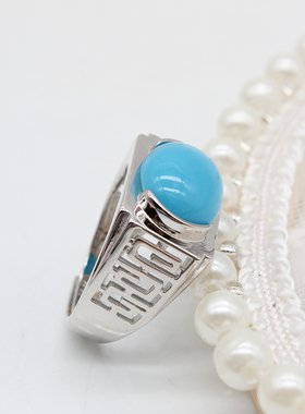 纯银情侣镶嵌戒指空托