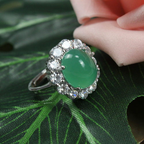 925纯银戒托满圈钻女戒指1110