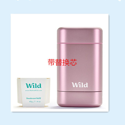 团 Wild Natural Refillable Deodorant - Vegan & Eco-Friendly
