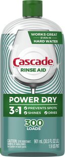 Cascade Rinse Aid Platinum, Dishwasher Rinse Agent, Regular